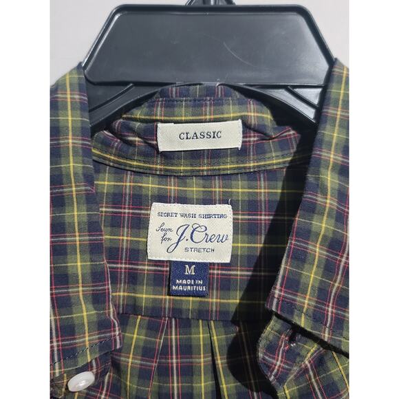 J. Crew Plaid Classic Secret Wash Button Front Shirt - Picture 4 of 5